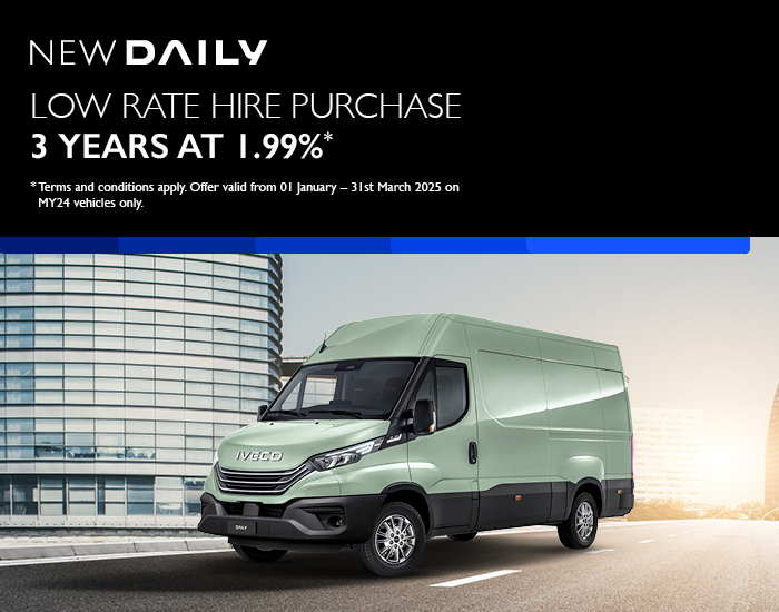 GET BEHIND THE WHEEL OF THE NEW IVECO DAILY – HIRE PURCHASE MADE SIMPLE